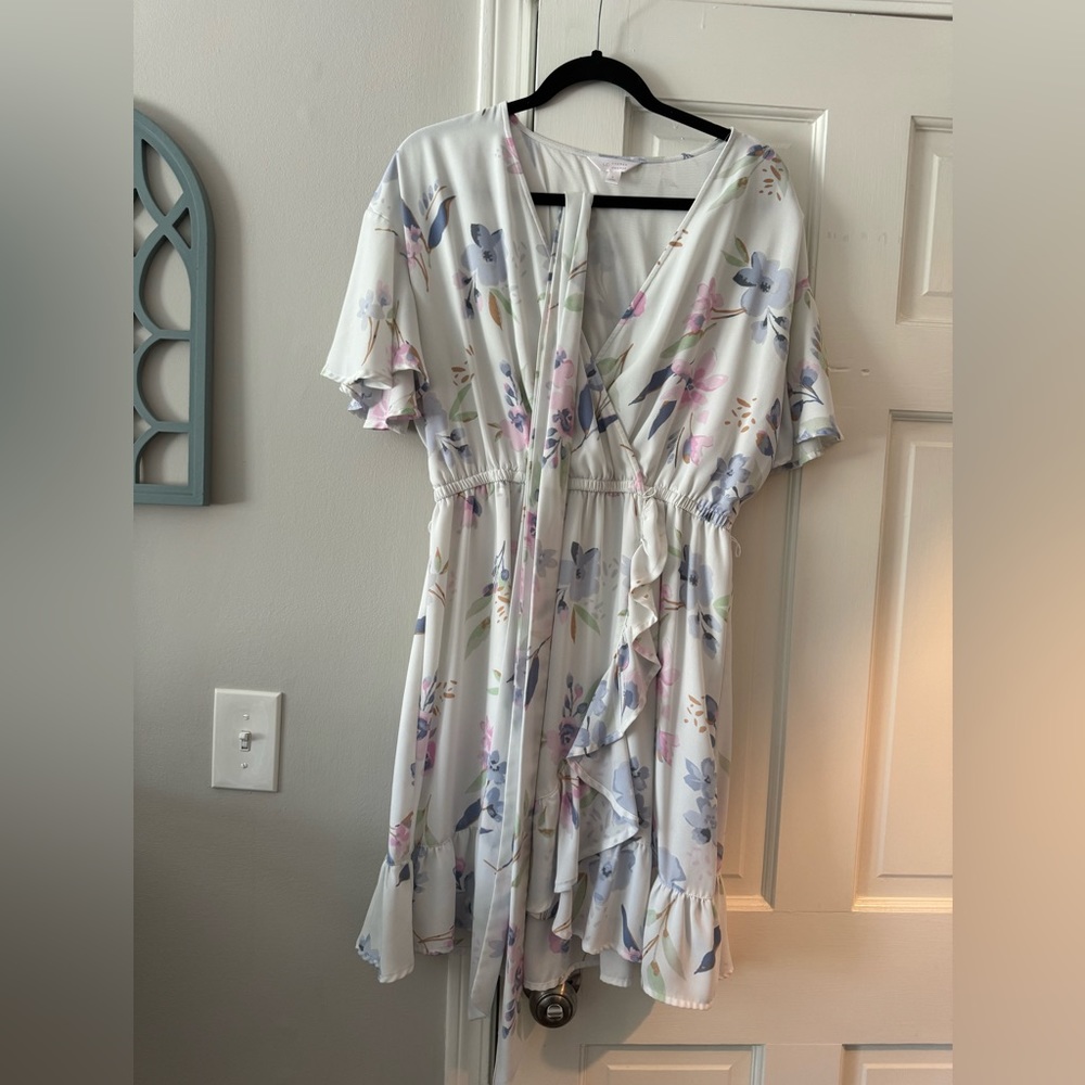 LC Floral Ruffle Dress